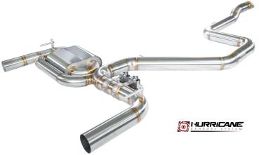 Hurricane Exhaust 3.5" ECE Klappenanlage für Hyundai i30 N Fastback OPF V2
